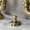 Kingston Brass Bridge Bathroom Faucet with Brass Pop-Up, Antique Brass KS7993TX - alternate 5